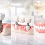dental implants vs bridges vs dentures abu dhabi